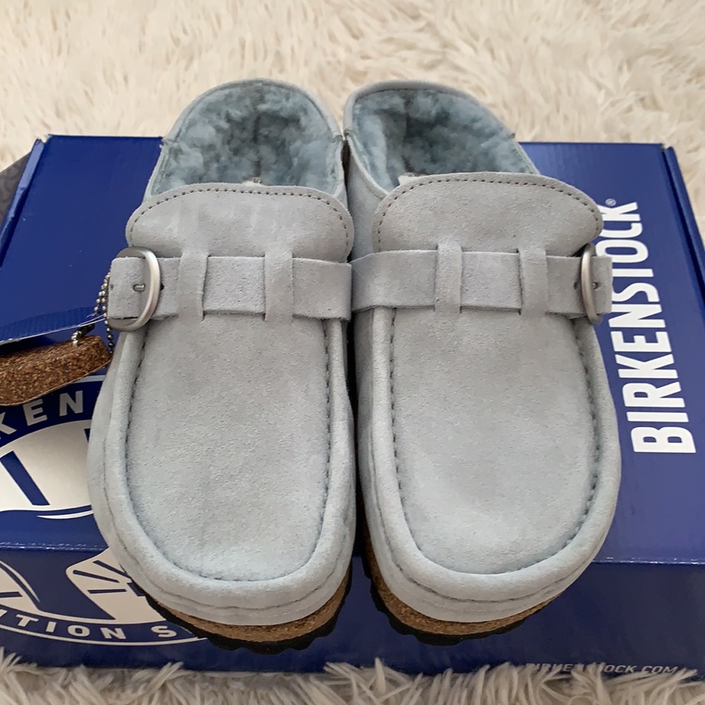 birkenstock buckley genuine shearling mule - Picture 5 of 14